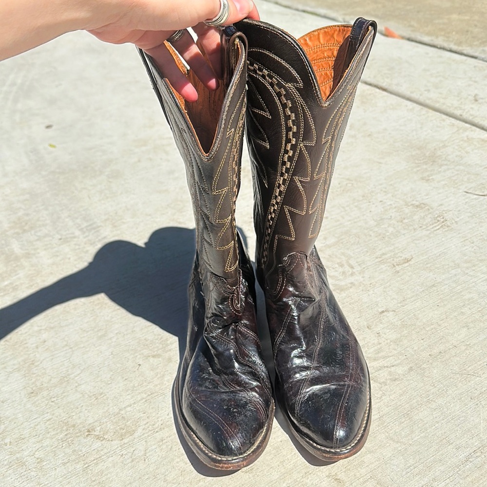 Men’s Vintage Leather cowboy boots